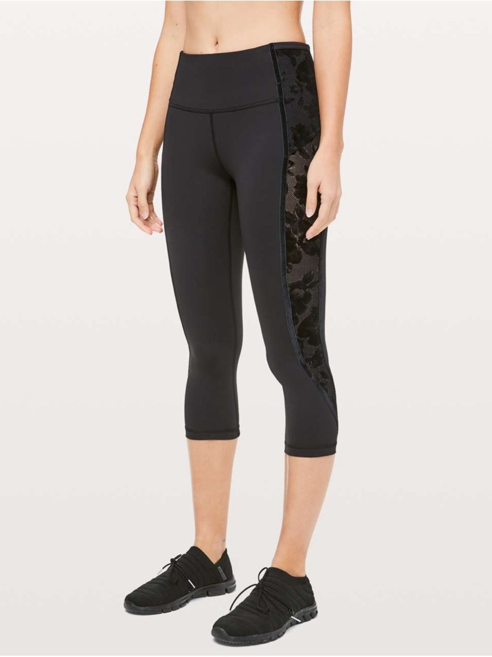 Lululemon Wunder Under Crop High-Rise *Flocked 21"